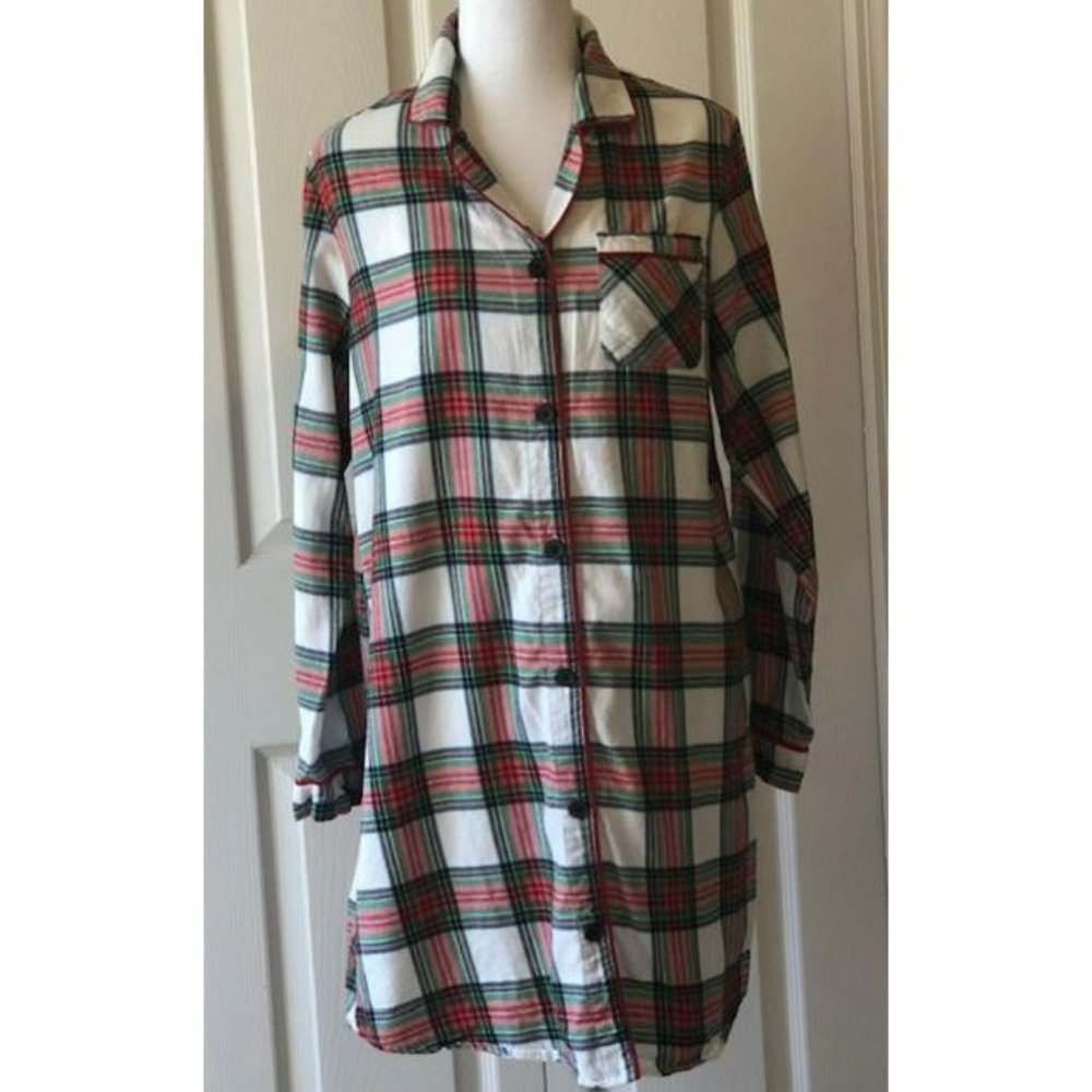 Wondershop Plaid Flannel Women's Nightshirt S